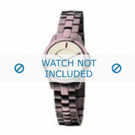 Mexx bracelet de montre  Métal Pourpre 14mm