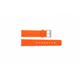 Bracelet de montre Nautica A16567G / A16567G / A31505G / N14538G / N19523 Caoutchouc Orange 22mm