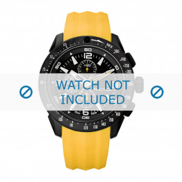 Bracelet de montre Nautica A18599G Caoutchouc Jaune 24mm