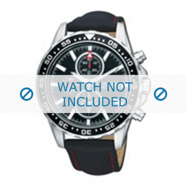 Bracelet de montre Pulsar PF3963X1 / YM62-X229 / PN041X Cuir Noir 20mm