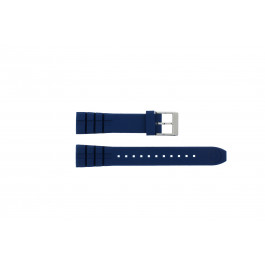 Bracelet de montre Seiko 5M62-0CS0 / SKA563P1 / R00F012J0 Caoutchouc Bleu 21mm