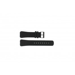 Bracelet de montre Skagen 856XLBLB / 856XLBLN Cuir croco Noir 23mm
