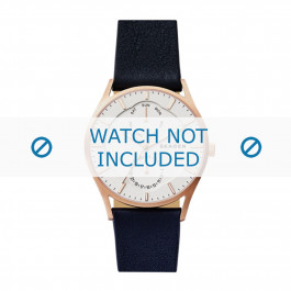 Bracelet de montre Skagen SKW6372 Cuir Bleu 22mm