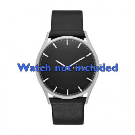 Skagen bracelet de montre SKW6220 Cuir Noir 22mm 