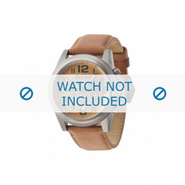 Timberland bracelet de montre 14518JS-02 Cuir Cognac 24mm + coutures brunes