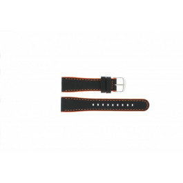 Bracelet de montre Timex P2M428 Cuir Noir 22mm