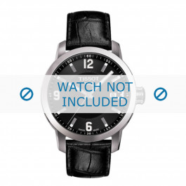Bracelet de montre Tissot T055.417.A PRC 200 / T610032709 Cuir croco Noir 19mm