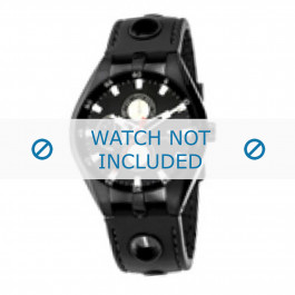 Tommy Hilfiger bracelet de montre TH-37-3-14-0681 - TH679300907 / 1790617 Caoutchouc Noir 16mm + coutures noires