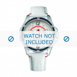 Bracelet de montre Tommy Hilfiger TH-78-3-18-0793 / TH679301058 Cuir Blanc 20mm
