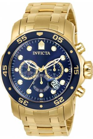 Bracelet de montre Invicta 0073 / 0072 / 0074 / 0075 / 80064 / 80065 / 80068 / 80069 Acier Plaqué or