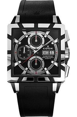 Bracelet de montre Edox 348349-01105 / 222193 Caoutchouc Noir 27mm