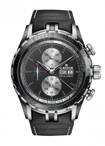 Bracelet de montre Edox 01121 Cuir Noir 23mm