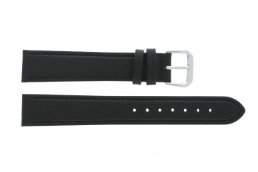 Bracelet de montre Universel 054R.01 / 607R.01 Cuir Noir 22mm