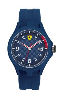 Bracelet de montre Ferrari SF101.4 / 0830067 / SF689300097 Caoutchouc Bleu 22mm