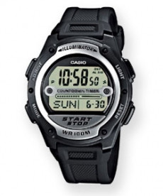 Casio bracelet de montre 10287400 Plastique Noir 18mm 