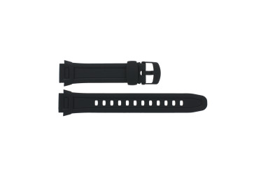 Casio bracelet de montre 10287400 Plastique Noir 18mm 