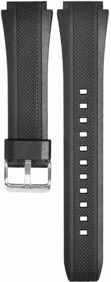 Casio bracelet de montre 10357533 Plastique Noir 20mm 