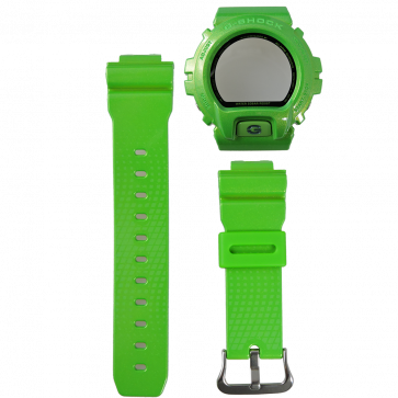 Casio bracelet de montre 10382429 En caoutchouc Vert 16mm 