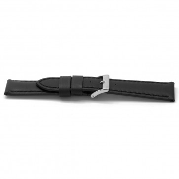Bracelet de montre Universel K122 Cuir Noir 28mm