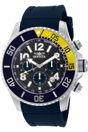 Bracelet de montre Invicta 13728 Caoutchouc Noir