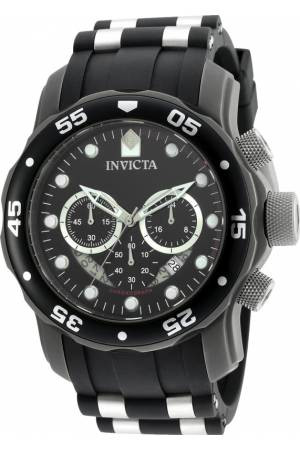 Bracelet de montre Invicta 20463 Caoutchouc Noir