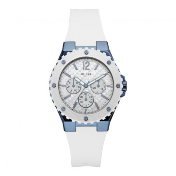 Bracelet de montre Guess W0149L6 Silicone Blanc 22mm
