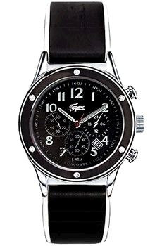 Lacoste bracelet de montre LC-11-3-14-0039 / 2000337 Cuir Noir 20mm
