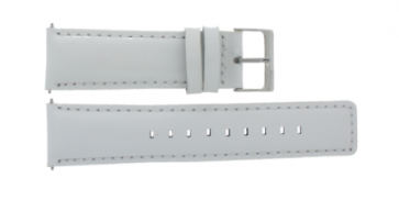 Lacoste bracelet de montre 2000497 / LC-29-3-14-0156 Cuir Blanc 22mm + coutures blanches
