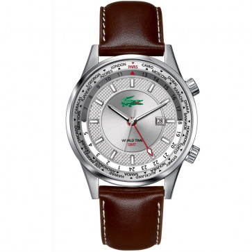 Bracelet de montre Lacoste 2010411 / LC-21-1-14-0108 Cuir Brun 22mm