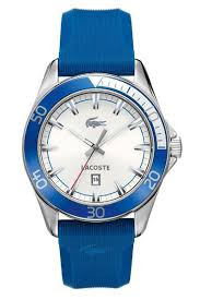 Lacoste bracelet de montre 2010551 / LC-31-1-27-2248 Silicone Bleu 22mm