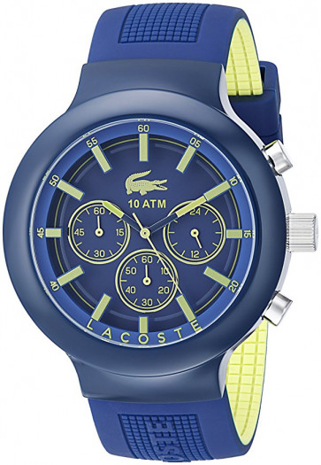 Lacoste bracelet de montre  2010797 / LC-61-1-29-2589 Caoutchouc Bleu 16mm