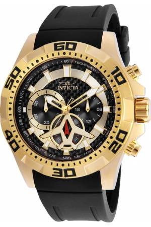 Bracelet de montre Invicta 21738.01 Caoutchouc Noir