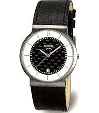 Bracelet de montre Boccia 3514-09 Cuir Noir 22mm