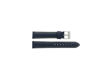 Bracelet de montre Universel D378.05 Cuir Bleu 22mm