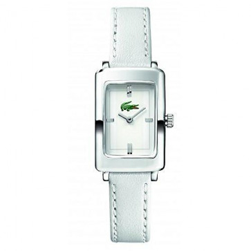 Lacoste bracelet de montre 2000468 / LC-30-3-14-0131 Cuir Blanc 12mm + coutures blanches