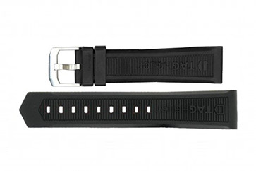 Bracelet de montre Tag Heuer WAH1010 / CAH1012 / BT0717 Caoutchouc Noir 22mm