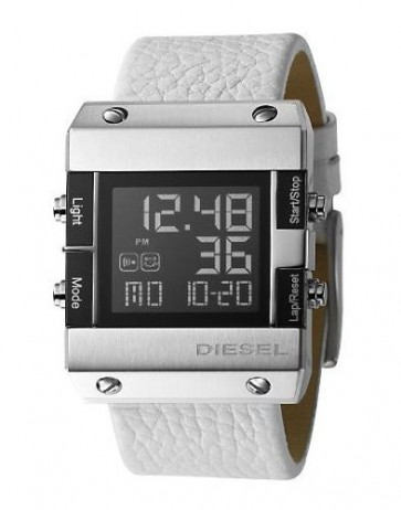 Bracelet de montre Diesel DZ7121 Cuir Blanc 28mm