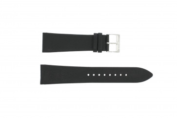 Bracelet de montre Junghans 42050-4963 / 030/4942.00/222987 Cuir Noir 22mm