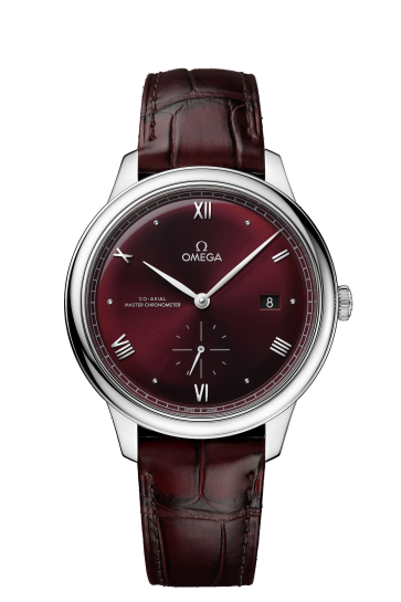 Bracelet de montre Omega 032Z016838 / 43453412102001 / 43413412011001 / De Ville Peau de crocodile Rouge 19mm