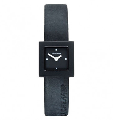 Bracelet de montre Rolf Cremer 496207 Cuir Noir 14mm