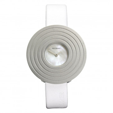 Bracelet de montre Rolf Cremer 499607-SOLEA Cuir Blanc 14mm
