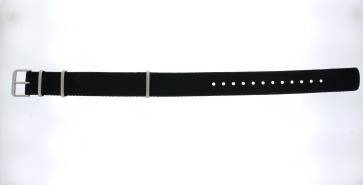 Bracelet de montre Seiko 4R35-05A0 / SRPG09J1 / L0LL011J0 Nylon Noir 20mm