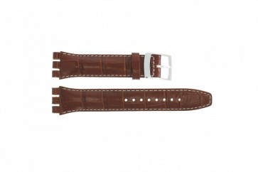 Bracelet de montre Swatch (alt.) 516431.94.17 Cuir Cognac 17mm