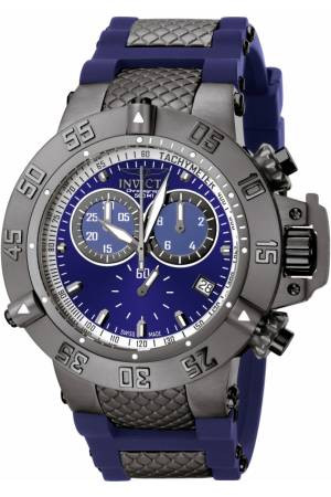 Bracelet de montre Invicta 5509.01 Acier/Silicone Bleu
