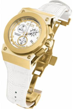 Bracelet de montre Invicta 5574.01 Cuir Blanc