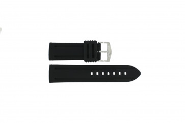 Bracelet de montre Universel 5809.22 Silicone Noir 22mm