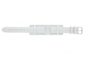 Bracelet de montre Universel 61325.11.18 Cuir Blanc 18mm