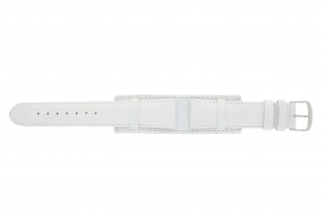 Bracelet de montre Universel 61325.11.20 Cuir Blanc 20mm