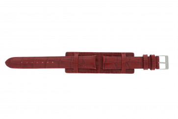 Bracelet de montre Universel 61325.45.16 Cuir Rouge 16mm