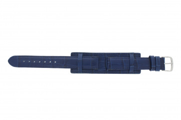 Bracelet de montre Universel 61325.55.18 Cuir Bleu 18mm